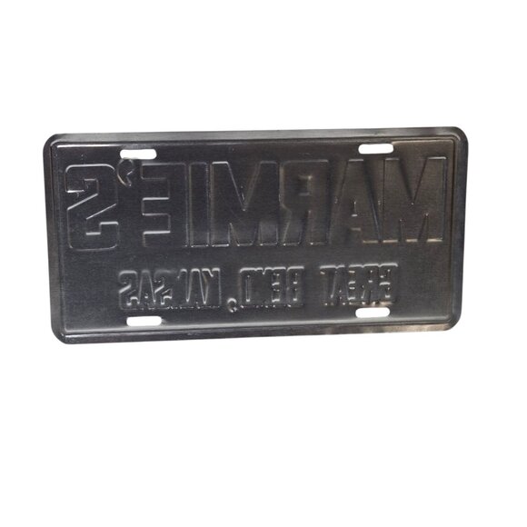 Marmies Great Bend Kansas Car Dealership License Plate Metal KS Car Tag Promo - Picture 9 of 10